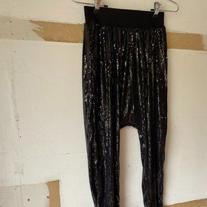 Black Sequin Hip Hop/Dance Pants